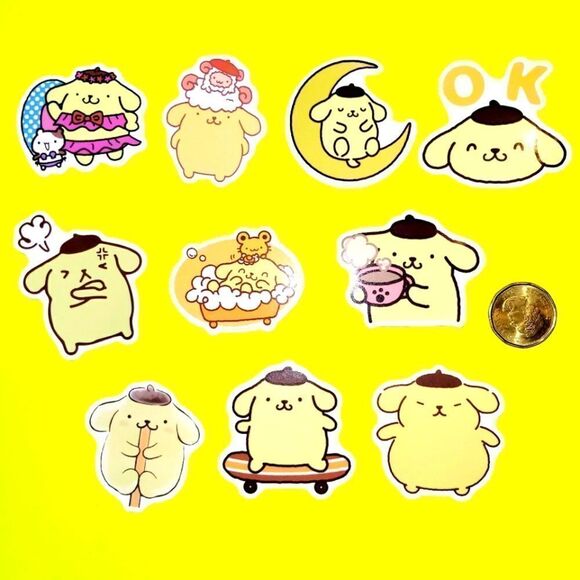 3/$20 Brand New 10x Pompompurin Waterproof Stickers #4 - Picture 1 of 1